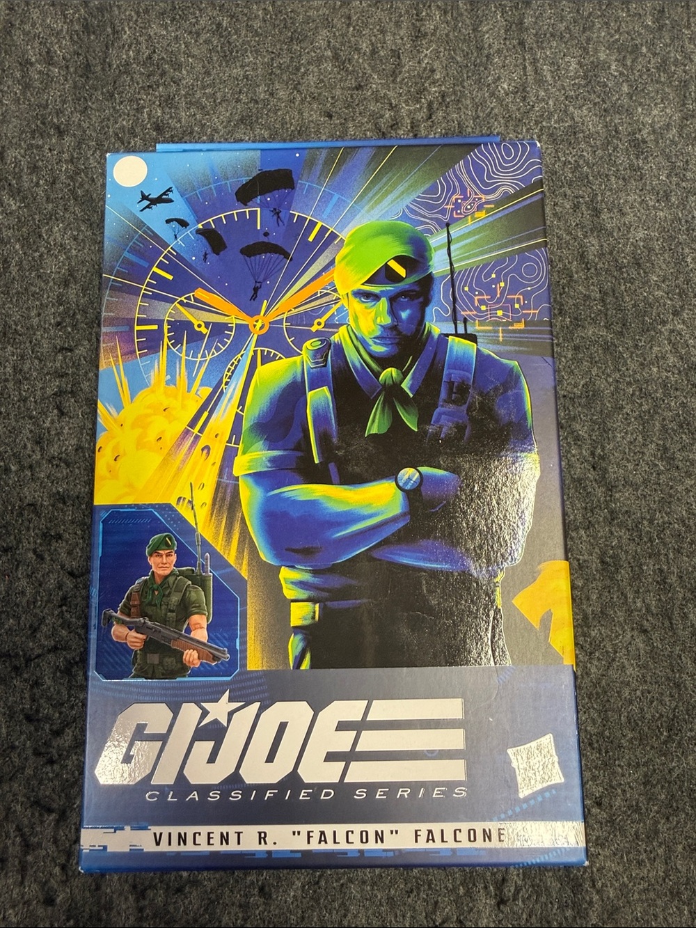 Hasbro G.I. Joe Vincent R. "Falcon" Falcone Action Figure - Blue & Green Artwork